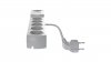 Przedłużacz przeciwprzepięciowy professional 5 gniazd 2xUSB 5m 10A 230V 2300W szary W-100042